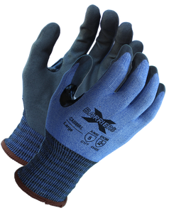 X-Barrier ANSI A5 Cut Resistant Luxfoam Coated Reinforced Thumb Crotch with Tektreme Fiber Knit Shell